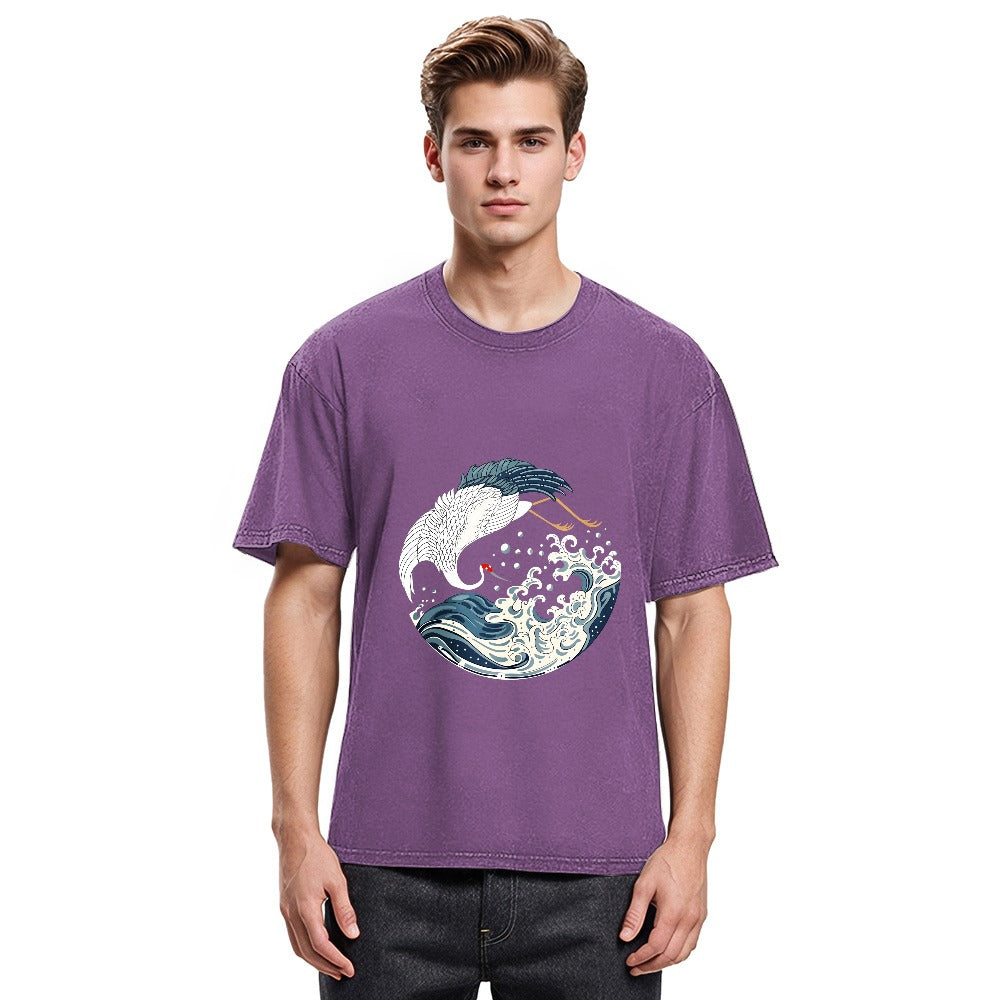 Tokyosol Japanese Sea Bird Washed T Shirt