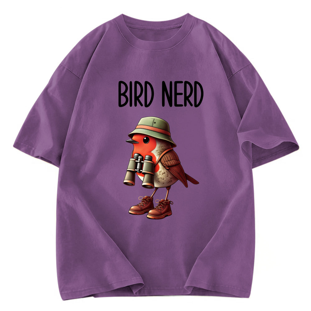 Tokyosol Funny Bird Nerd Washed T Shirt