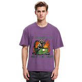 Tokyosol It Is What It Is Dumpster Fire Funny Raccoon Meme Washed T Shirt