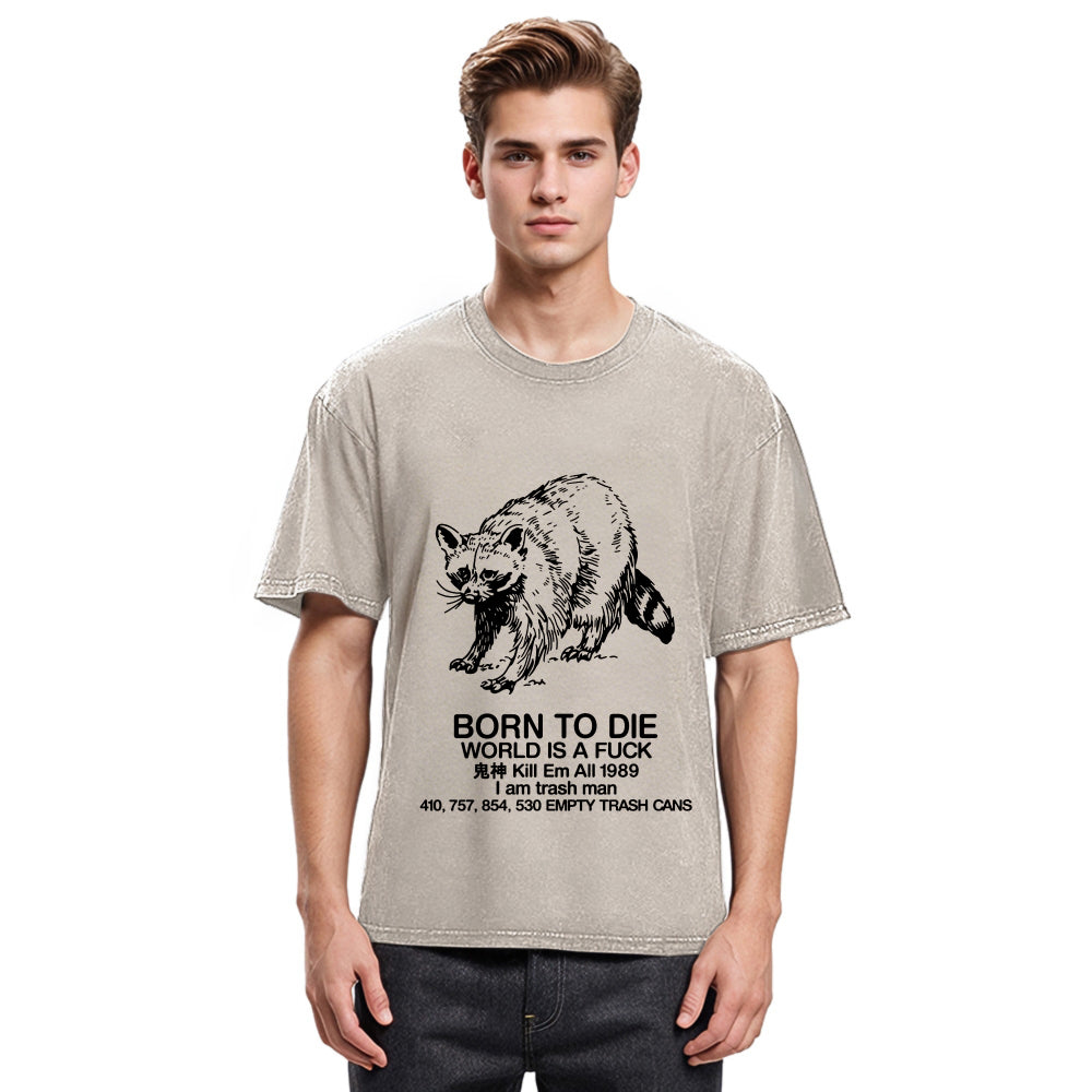 Tokyosol Born To Die World Is A Fuck Washed T Shirt