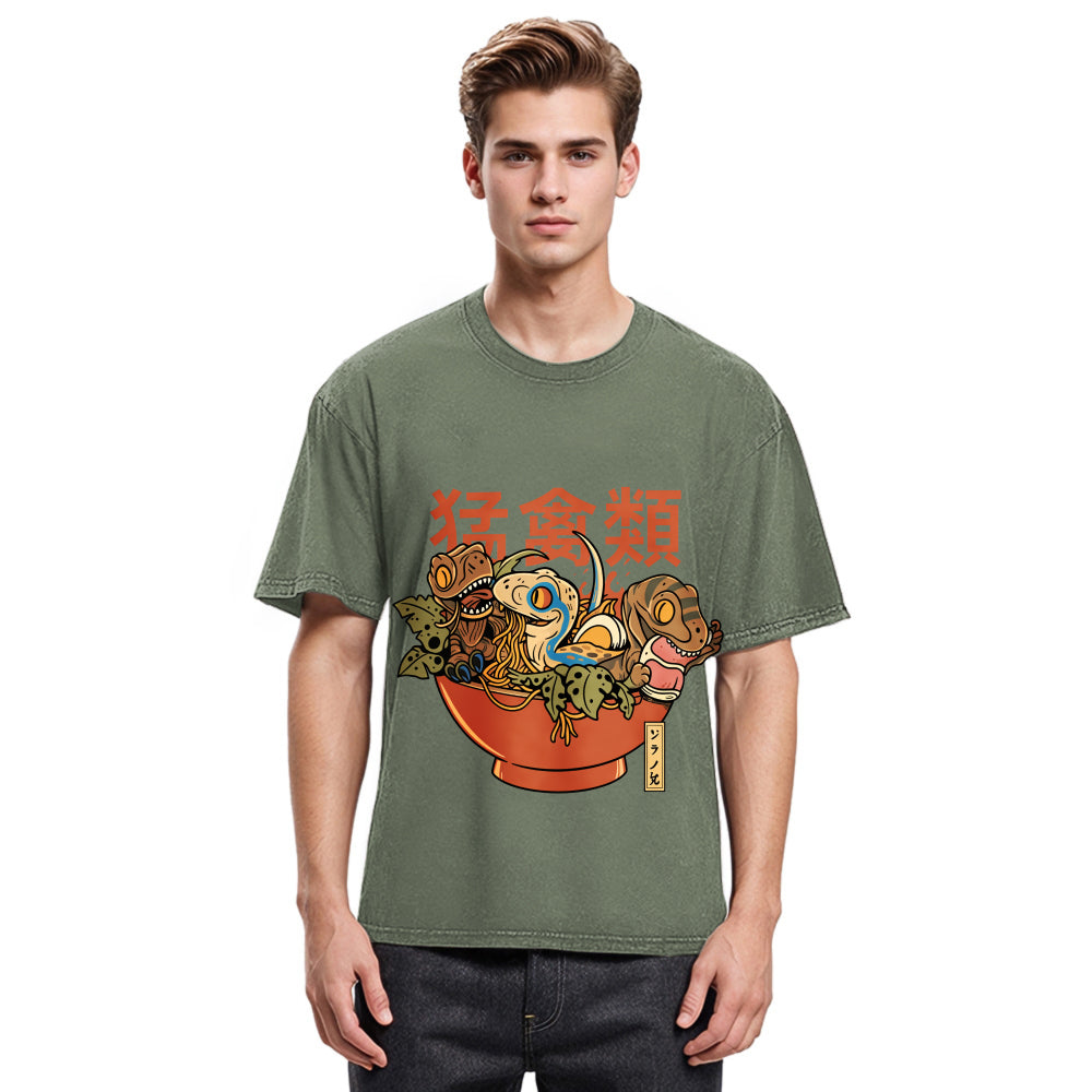 Tokyosol Ramen Raptors Washed T Shirt