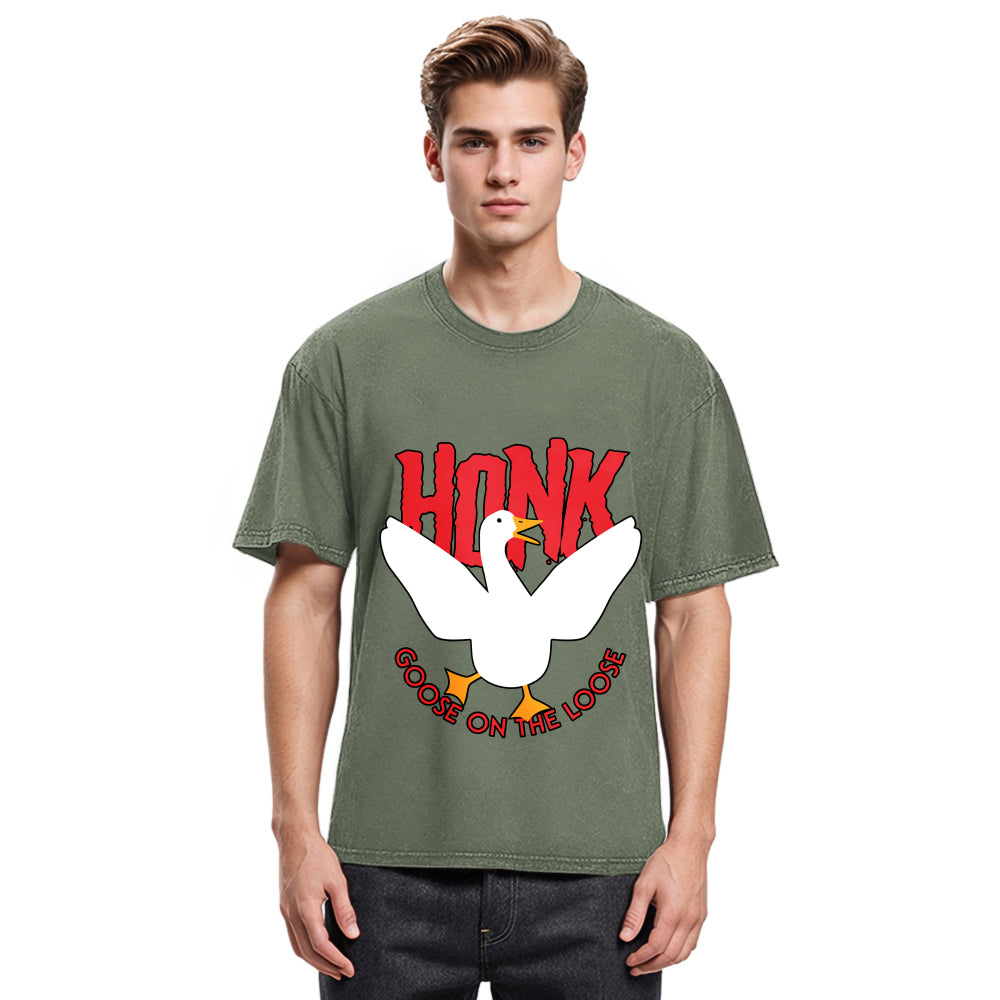 Tokyosol Honk Goose On The Loose Washed T Shirt