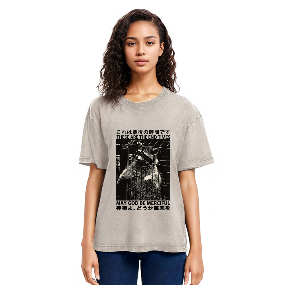 Tokyosol May God Be Merciful Washed T Shirt