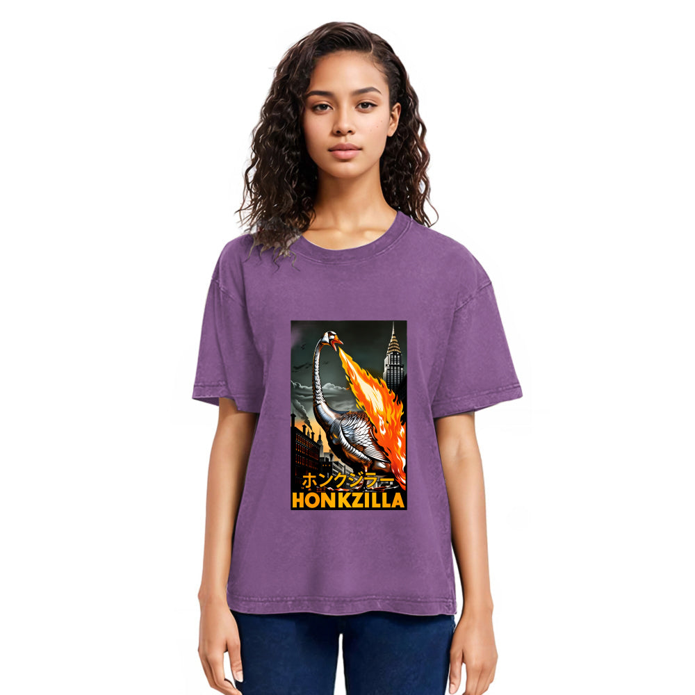 Tokyosol Honkzilla Goose Fleece Lined T Shirt