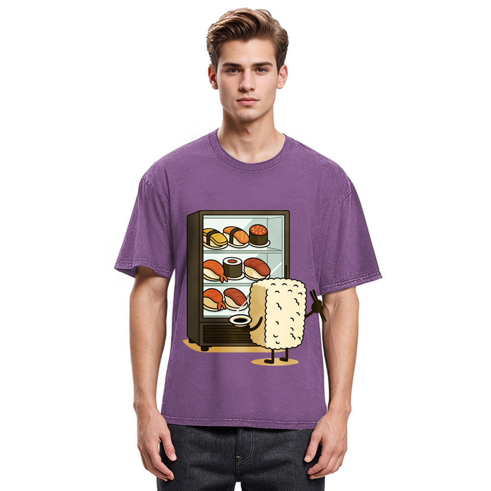 Tokyosol Rice Ball Is Choosing Sushi Washed T Shirt