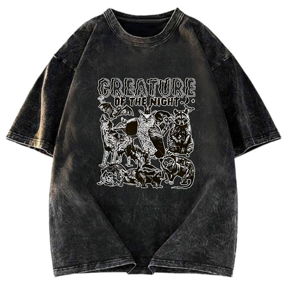 Tokyosol Creature Of The Night Washed T Shirt