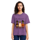 Tokyosol Funny Goose Halloween Washed T Shirt