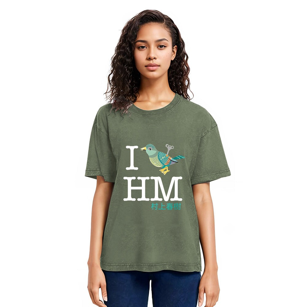 Tokyosol I Wind Up Bird Haruki Murakami Washed T Shirt