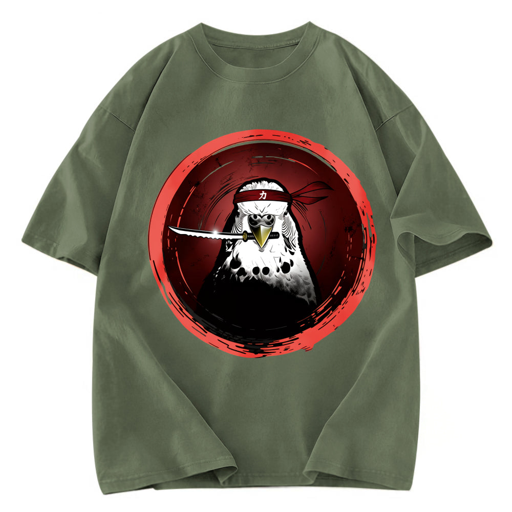 Tokyosol Funny Parrot Samura Washed T Shirt