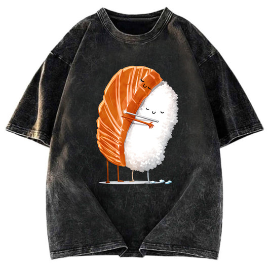 Tokyosol Sushi Hug Japan Washed T Shirt