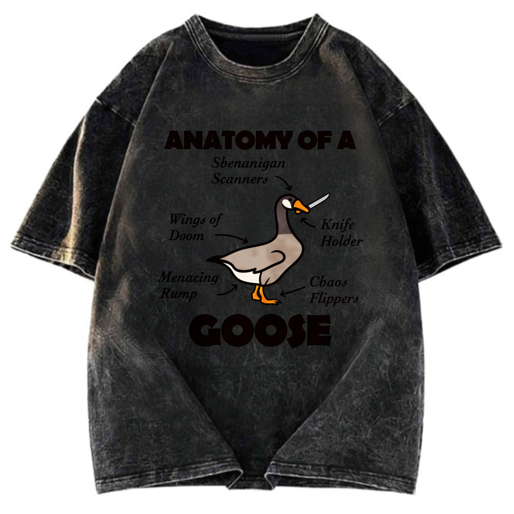 Tokyosol Anatomy Of A Goose Washed T Shirt