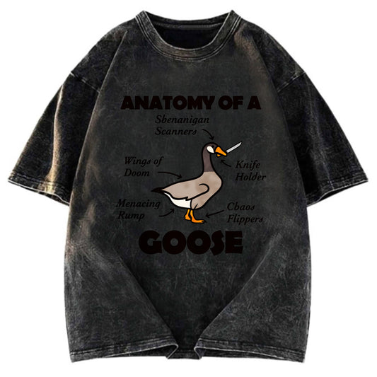 Tokyosol Anatomy Of A Goose Washed T Shirt