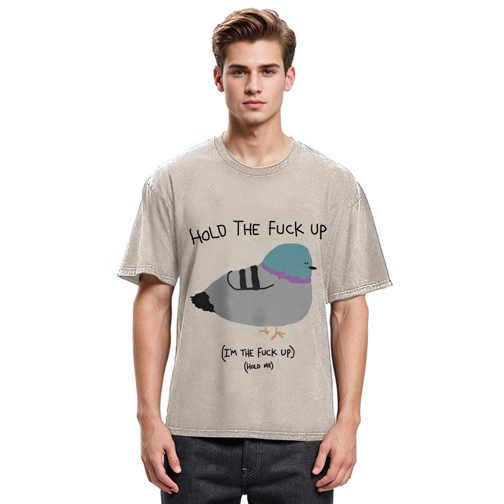 Tokyosol Hold The Fu Ck Up Washed T Shirt