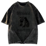 Tokyosol Raccoon Not Studied Washed T Shirt