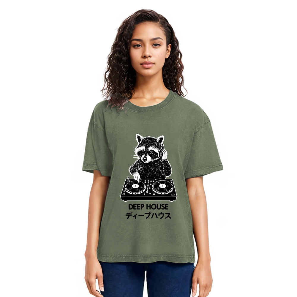 Tokyosol Dj Raccoon Washed T Shirt