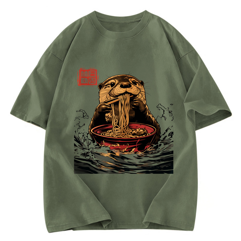 Tokyosol Ramen Lover Otter Washed T Shirt