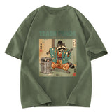 Tokyosol Trash Panda Traditional Japanese Meme Washed T Shirt