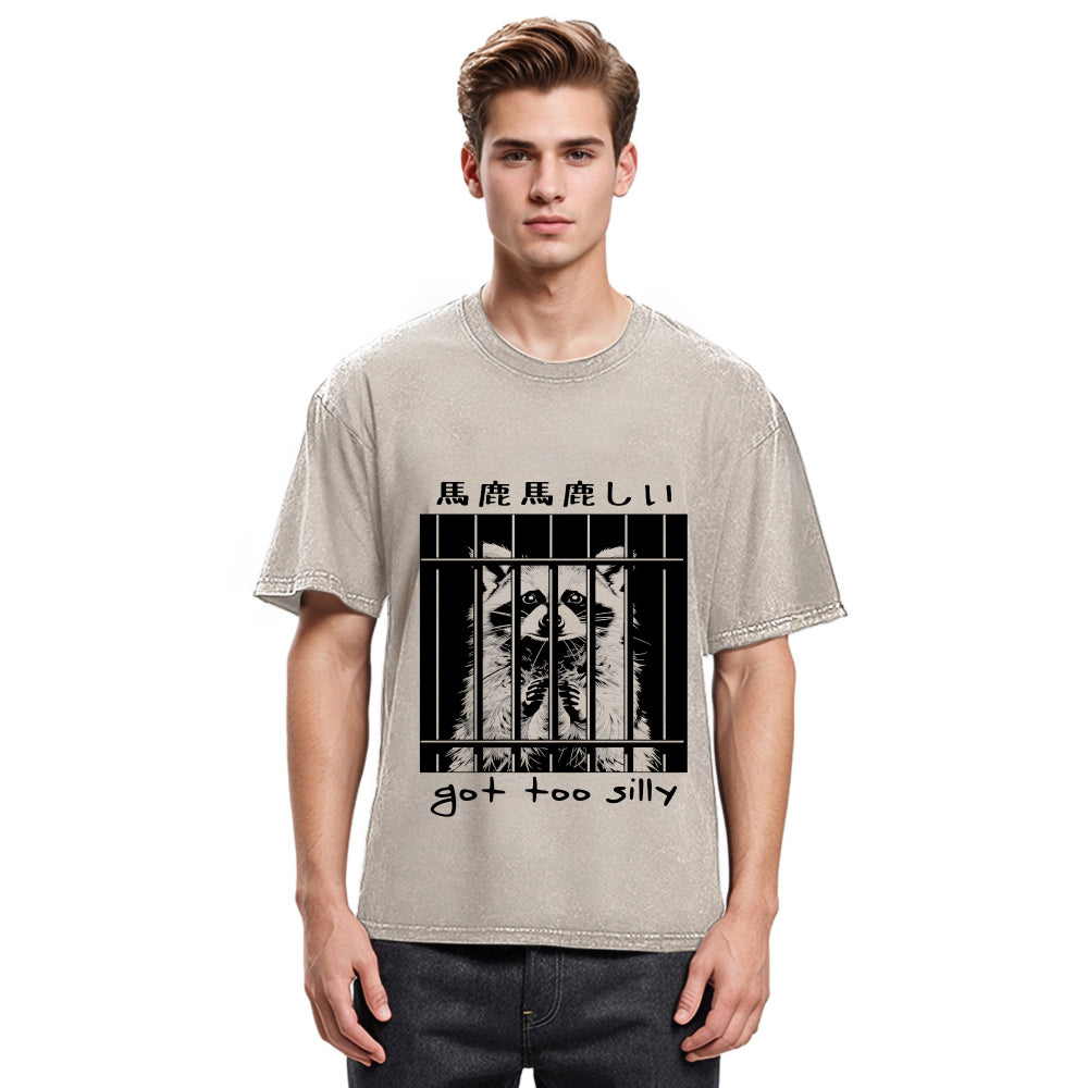 Tokyosol Raccoon Got Too Silly Classic T Shirt