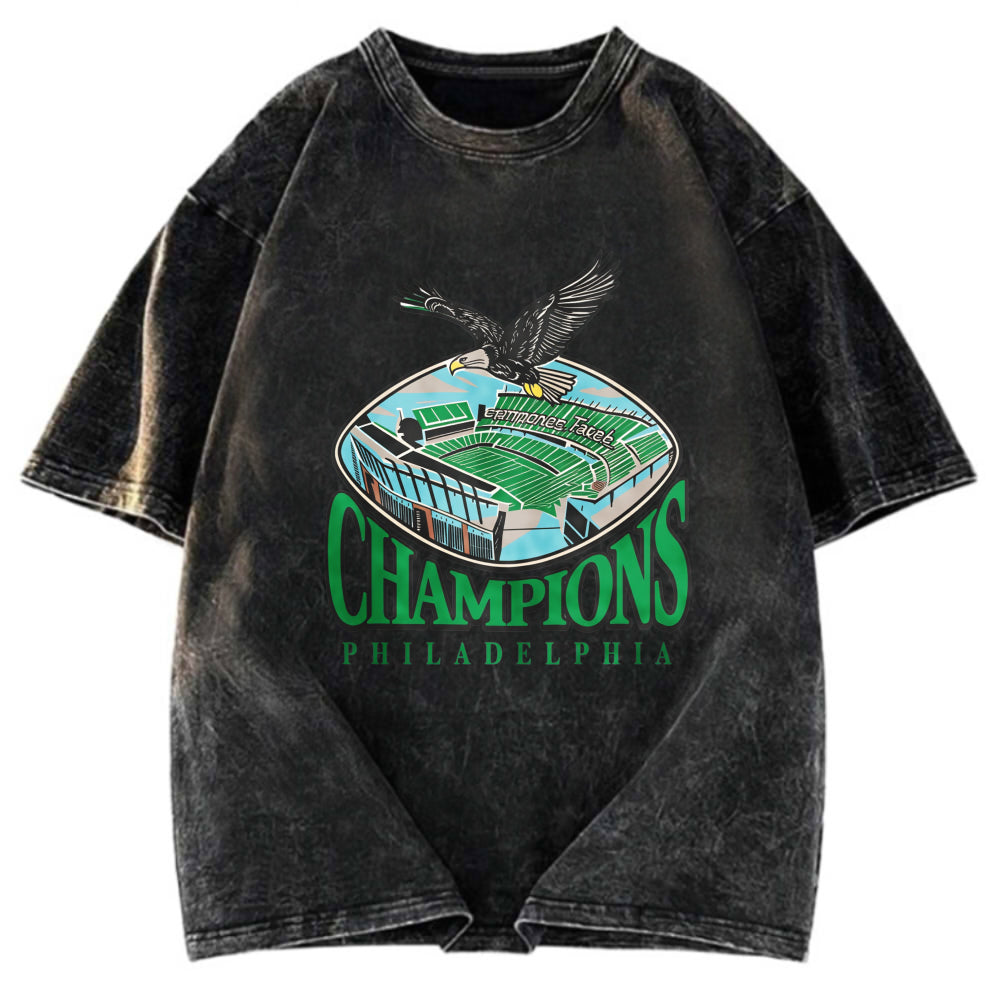 Tokyosol Philadelphia Eagles Champions Washed T Shirt