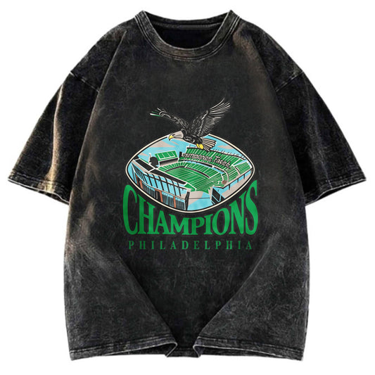 Tokyosol Philadelphia Eagles Champions Washed T Shirt