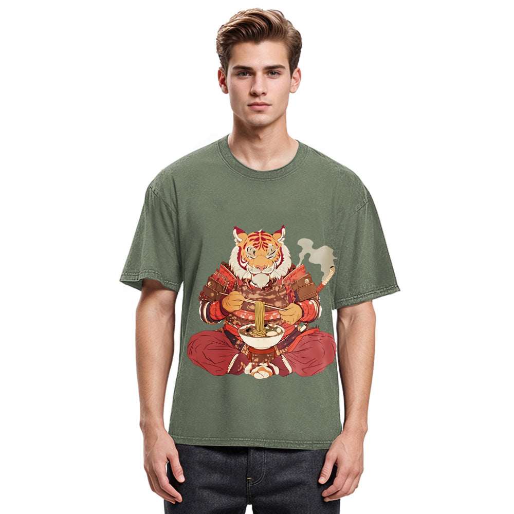 Tokyosol Ramen Lover Tiger Washed T Shirt