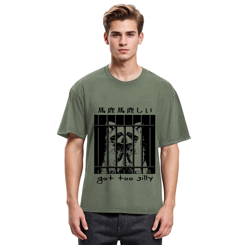 Tokyosol Raccoon Got Too Silly Classic T Shirt