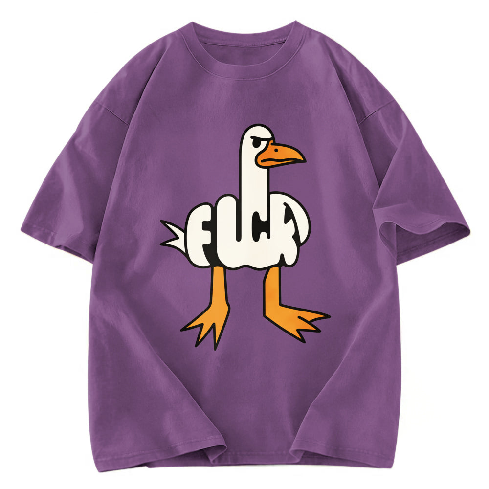 Tokyosol Angry Goose Funny Washed T Shirt