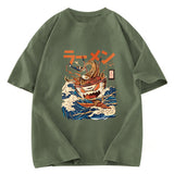 Tokyosol The Great Wave Ramen Yokai Washed T Shirt