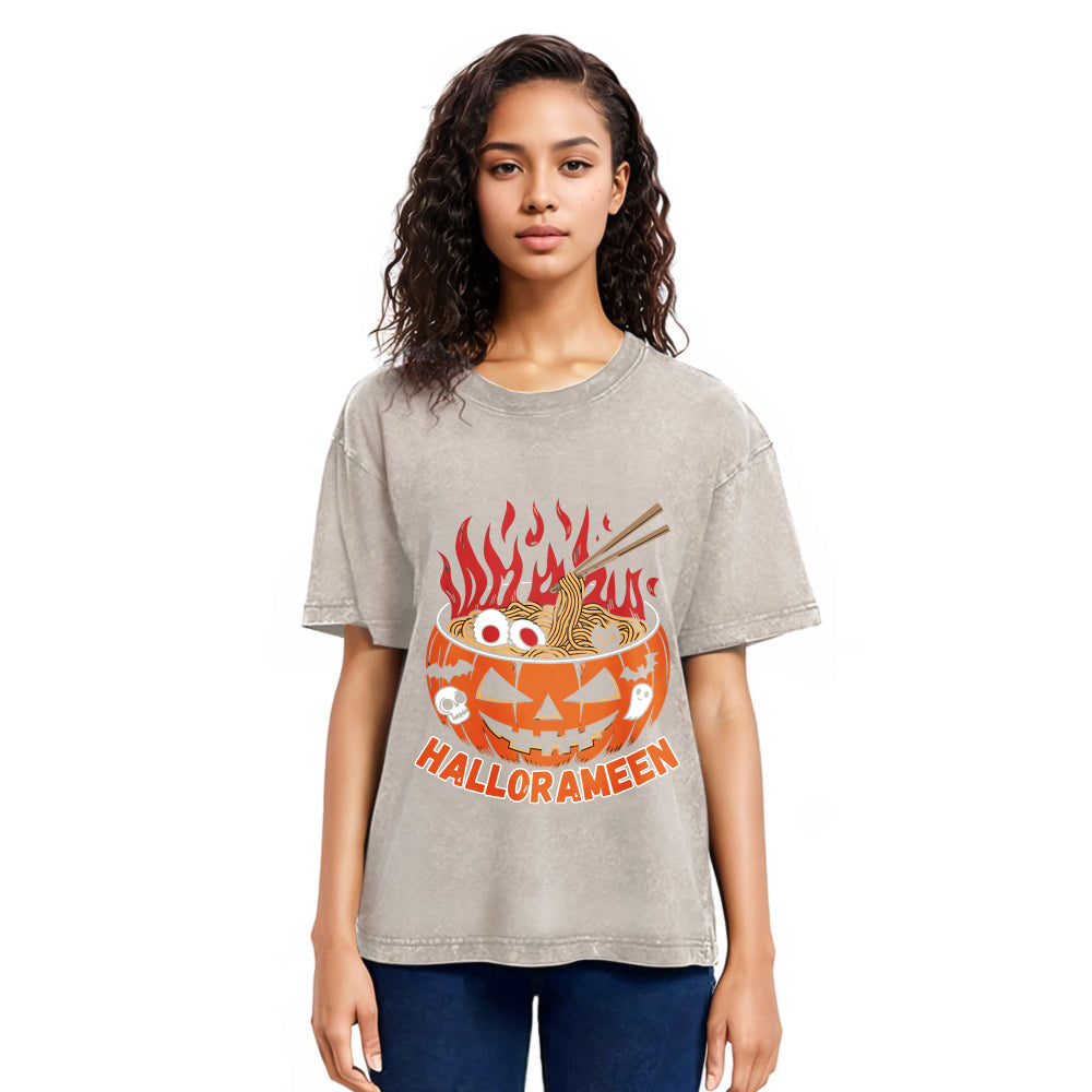 Tokyosol HalloRameen Halloween Washed T-Shirt