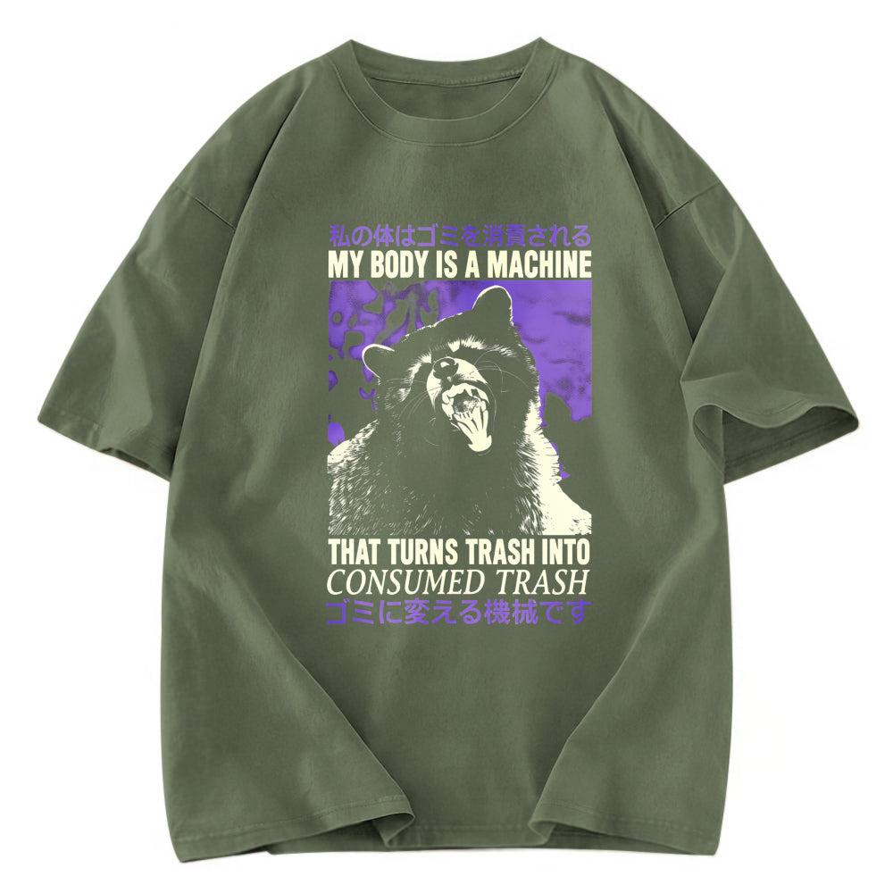 Tokyosol My Body Is A Machine Washed T Shirt