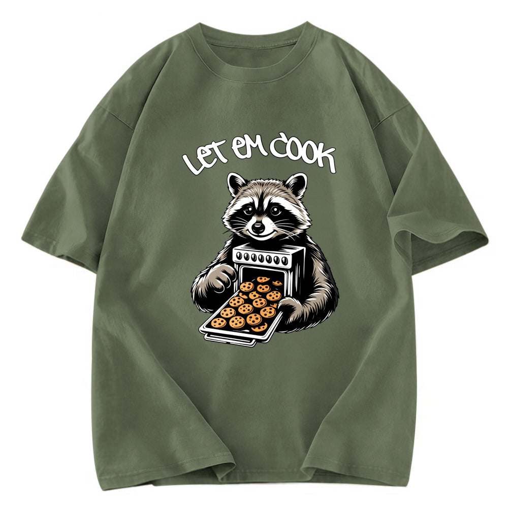 Tokyosol Let Em Cook Raccoon Washed T Shirt