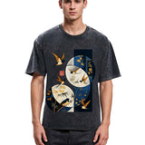 Tokyosol Swallows Among The Bamboo Washed T Shirt