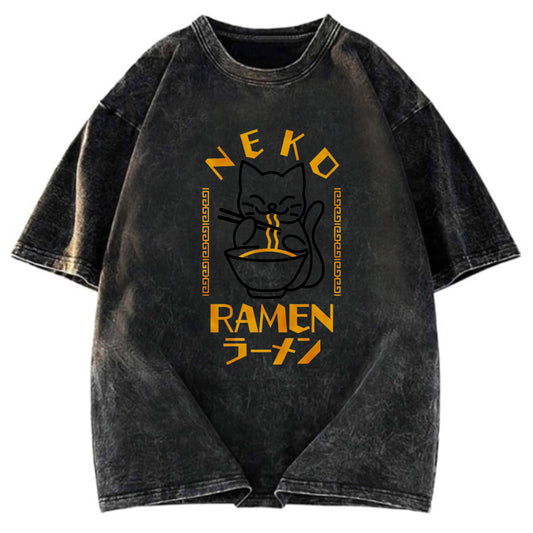 Tokyosol Cat Obsessed With Ramen Classic T-Shirt