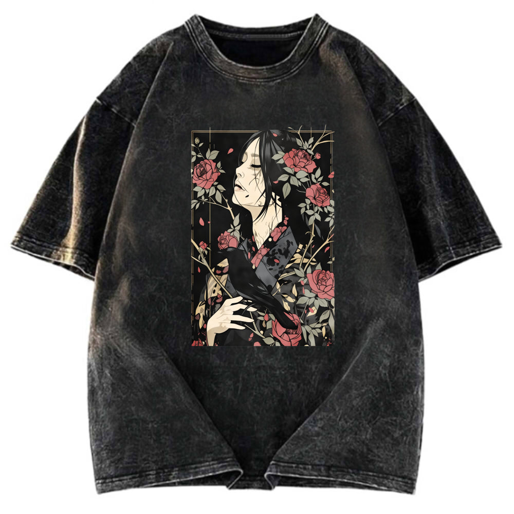 Tokyosol Japanese Crow Washed T Shirt