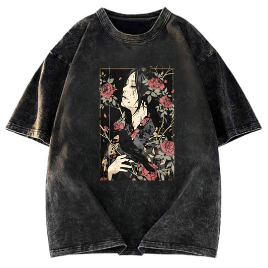 Tokyosol Japanese Crow Washed T Shirt
