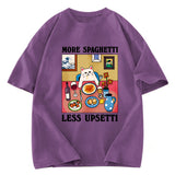 More Spaghetti Less Upsetti Washed T Shirt