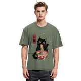 Tokyosol Vintage Japanese Cat Washed T-Shirt