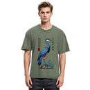 Tokyosol Colorful Crane Washed T Shirt