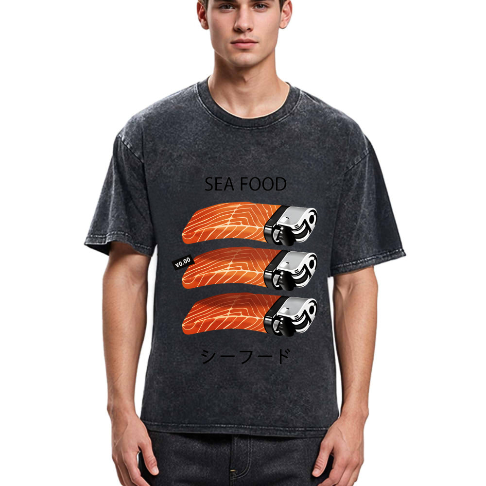 Tokyosol Salmon Lighter Washed T Shirt