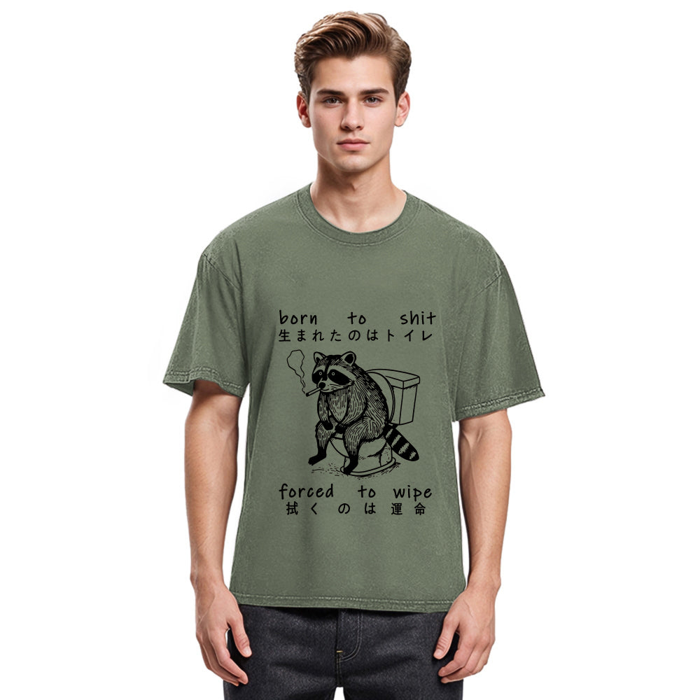 Tokyosol Decadent Raccoon Washed T Shirt