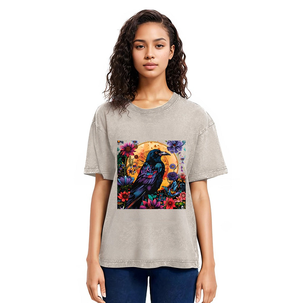 Tokyosol Mandala Crow Washed T Shirt