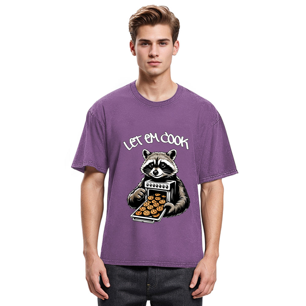 Tokyosol Let Em Cook Raccoon Washed T Shirt