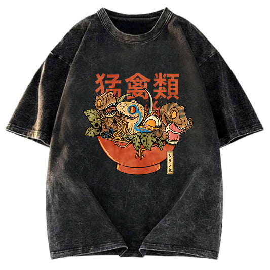 Tokyosol Ramen Raptors Washed T Shirt