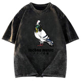Tokyosol Techno Music Washed T Shirt