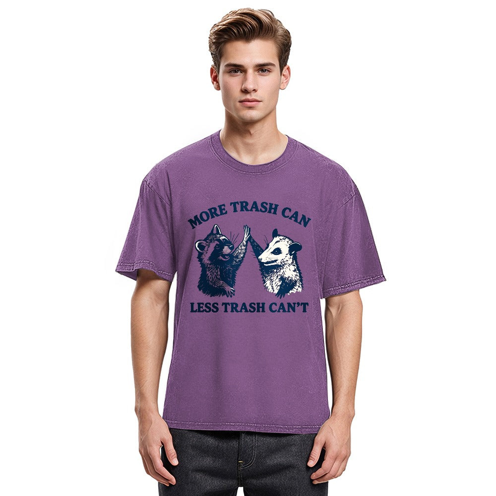 Tokyosol More Trash Can Less Trash Can T Washed T Shirt