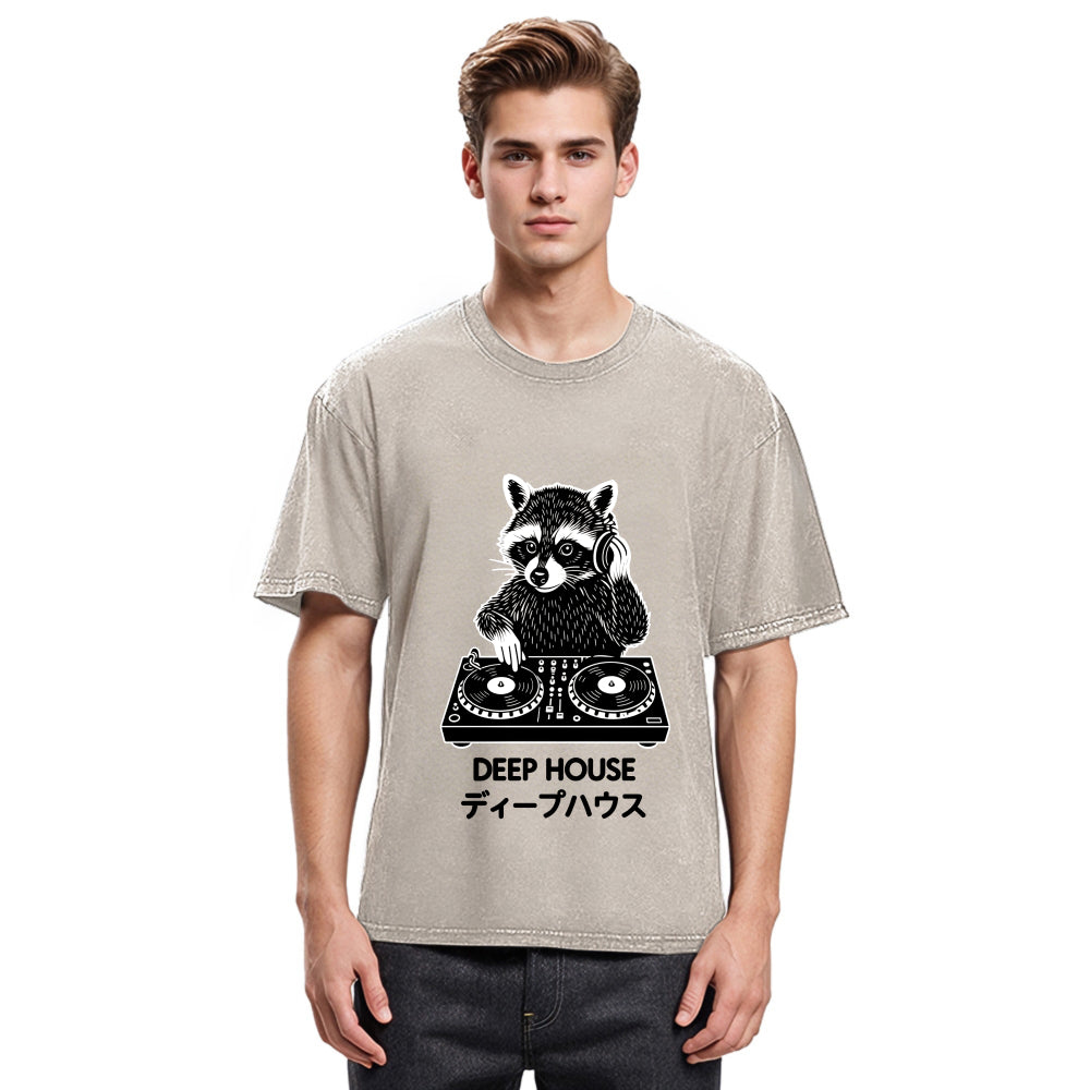 Tokyosol Dj Raccoon Washed T Shirt