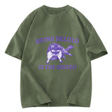 Tokyosol Funny Delusional Raccoon Washed T Shirt