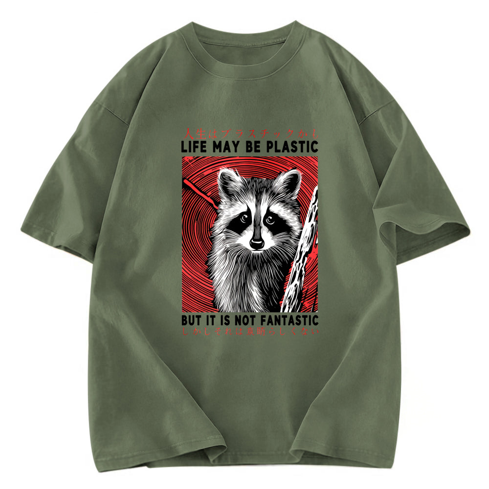 Tokyosol Raccoon Vintage Japanese Washed T Shirt