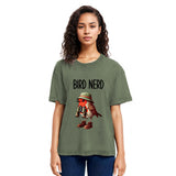 Tokyosol Funny Bird Nerd Washed T Shirt