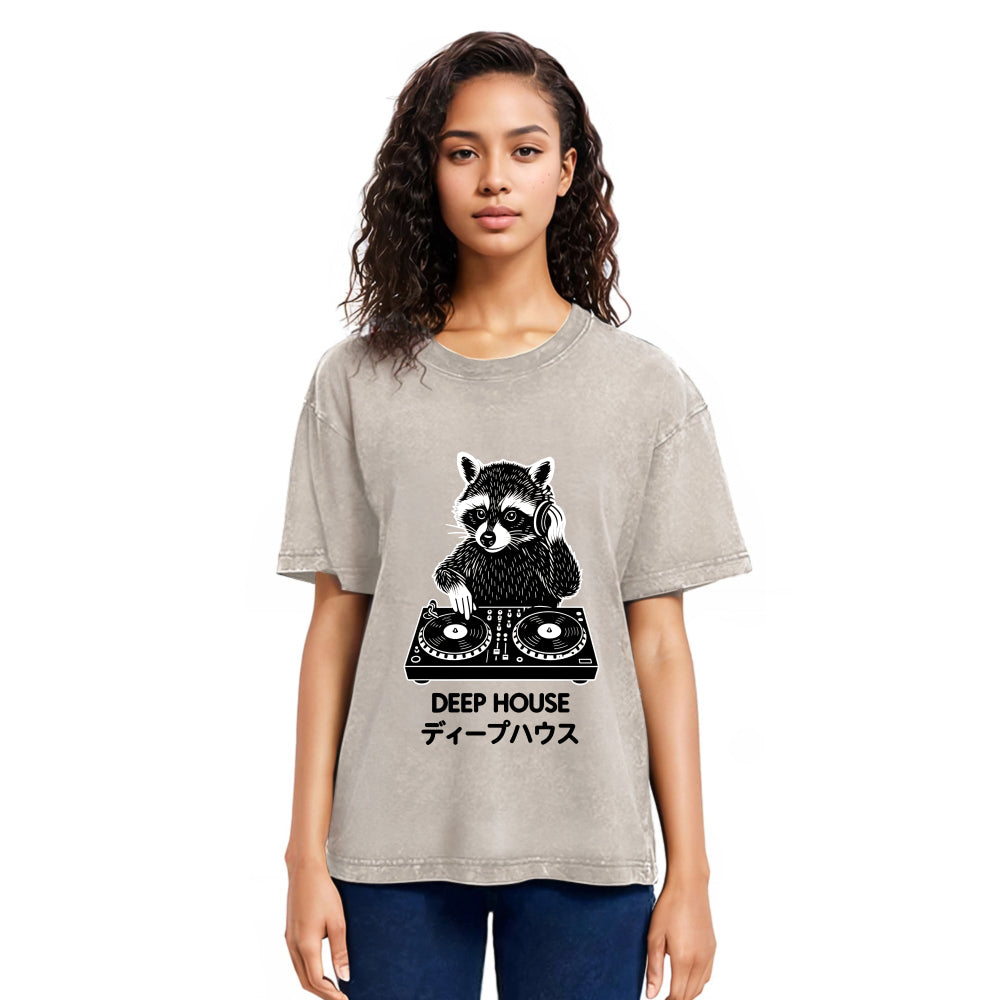 Tokyosol Dj Raccoon Washed T Shirt